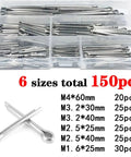 304 Stainless Steel R Shape Cotter Pins Set Assortment Kit With M1.6 M2.5 M3.2 M4 Sizes 300 Pieces DIY Friendly Heavy Duty Quick Pin Clips