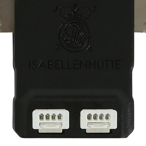 Straight Up 2500A Shunt Current Sensor For Electric Vehicle Battery Monitoring and High Amp Load Testing with connectors and branding.