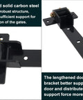 13 Inch Beefy Heavy Duty Gate Hinges With 900 Lb Capacity And Smooth Opening At 180 Or 90 Degrees Extended Strap Bracket