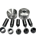 Professional Grade Badass Self Centering Coin Ring Hole Punch Tool featuring heavy duty steel build, assorted punches and dies.