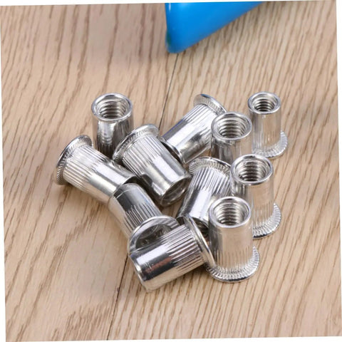 86 Piece Heavy Duty Rivnut Tool Kit With Metric Rivet Nuts And Threaded Inserts For Auto Repair DIY Projects Featuring Non Slip Handle And Carrying Case, M5-M8 rivet nuts