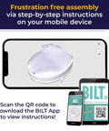Raised Toilet Seat With Bidet Sprayer, Adjustable Temperature, 4 Inch Elevating Toilet Seat Riser for Seniors shown on a mobile app