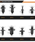 Diagram of Universal Car Fastener Kit With 635 Piece Push Retainer Clips And Auto Fasteners Set 16 Popular Sizes In Nylon Bumper Fender Rivets