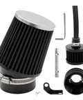 Upgraded Mini Bike Air Filter Adapter Kit For Predator 212cc And Coleman CT200U Go Kart Engines GX160 GX200 shown in parts