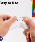 Hands tearing Heavy Duty White Duct Tape 1.88 Inch Wide By 35 Yards Waterproof No Residue Strong Adhesive For Indoor Outdoor Use