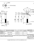 Pro Grade 1/2-13 X 3-1/2 Inch Socket Head Cap Screws Made From Grade 5 Titanium Alloy heavy duty fasteners specifications drawing.