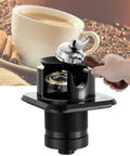 Straight Up Game Changer Handle Sensor For Coffee Knock Box with a hand operating it, showcasing espresso cleanup ease, black material.