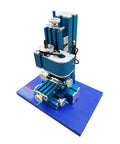 Badass Mini Metal Milling And Drilling Machine Combined With A Solid Benchtop Wood Lathe Setup, compact desktop rig for DIY projects.
