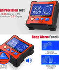 Dual Axis Digital Protractor With Five Face Magnetic Base 0.01 Degree Resolution Digital Level Inclinometer with display and buttons