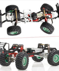 Dope RC Car Chassis Frame for TRX4M 1 18 Scale with LCG Carbon Fiber Build Upgrade Kit focusing on frame structure and wheels