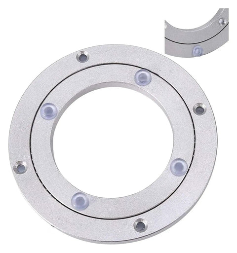 Heavy Duty Lazy Susan Turntable Base In Aluminum Alloy With Smooth 360 Degree Rotation And Stable Ball Bearing Design