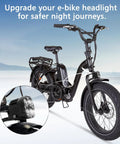 Rad Power Bikes Headlight Replacement Kit 6000K LED Waterproof Headlamp With Four Ultra Bright Bulbs on electric bike