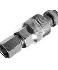 Close-up of 2 In 1 Bike Crank Puller Tool For Square Taper, ISIS And Octalink Cranks With Magnetic Removable Head, Hardened Steel