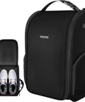 Spacious Golf Shoe Bag For Men With A Large Horseshoe Opening That Makes Shoe Stuffing A Breeze, Fits Up To Size 15 Shoes, Features Three Pockets For Socks And A Ready To Go Golf Accessories Organizer For Travel