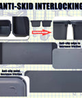Tool Box Organizer With Tray Dividers For Silverware And Hardware Storage In Drawers, Workbenches, Desks And Cabinets