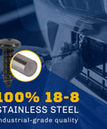 Black Oxidized 18-8 Stainless Steel License Plate Screws Pack Of 4 For Rustproof Security And Saltwater Resistance installation