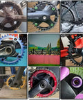 7075 T651 Aircraft Grade Chainring Bolts Kit For Road And MTB CNC Machined, showcased in various bicycle setups.