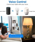 Smart LED Light Bulb That Plays Nice With Alexa Google Home And IFTTT No Hub Required 4 Pack 9W 60W Equivalent 806 Lumens 2700K