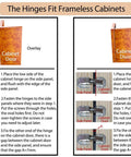 Installation guide for 8 Pack Soft Close Hidden Cabinet Hinges For Frameless Doors 4 Inch Concealed Surface Mount