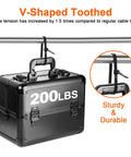 Tough As Nails 12 Inch V Shaped Toothed Double Sided Cable Ties With 200 Lbs Tensile Strength for Indoor Outdoor Use