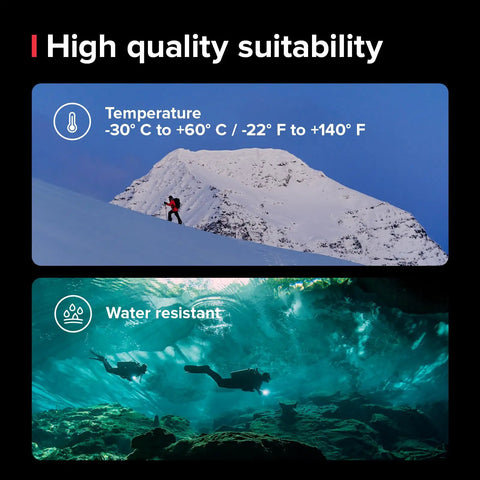 High quality suitability of all-weather wrist compass with Velcro strap, waterproof and compact for extreme temperature and water resistance.