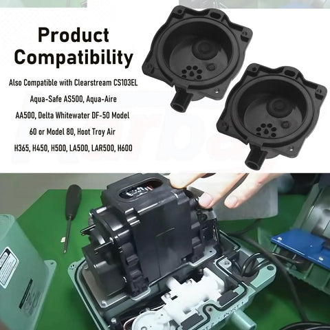 Air Pump Rebuild Complete Kit For 60 And 80 Aerators With White Switch Plug And Play For Quick Repairs Includes Switch Seals Gaskets