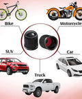 Ride Ready 20 Pack Tire Valve Stem Caps Universal Plastic Dustproof Waterproof Covers for Cars, Bikes, Motorcycles, SUVs, Trucks