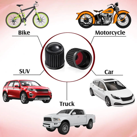 Ride Ready 20 Pack Tire Valve Stem Caps Universal Plastic Dustproof Waterproof Covers for Cars, Bikes, Motorcycles, SUVs, Trucks
