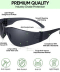 Solid Gear Clear Safety Glasses 120 Pack For Men And Women Featuring Ansi Z871 Approved Impact Shield Plus Anti Scratch Polycarbonate Lenses For Zero Hassle Workshop Adventures, lightweight design with anti-scratch lens.