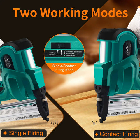 Badass Cordless 2 In 1 Brad Nailer And Stapler Combo Gun For Woodworking Carpentry Upholstery Works With Any 20V Lithium Ion Pack Sold As Bare Tool At Six Pounds Heavy Duty Power Fastening Tool For Pros And Weekend Warriors
