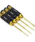 Four Piece Titanium Hex Screwdriver Set With Ergonomic Slip Resistant Handles 1.27mm 1.3mm 1.5mm 4.0mm Ideal For RC Cars Drones