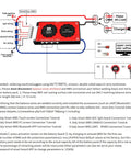 Rock Solid 36V BMS For 18650 Lithium Ion Battery Pack 60A 10S Protection Module schematic showing connections and setup instructions.