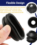 14 Piece Automotive Tie Rod End Boots Kit With Ball Joint Rubber Boots Universal Dust Cover For Tie Rod Accessories Tough As Nails Durable Black Rubber High Temp Wear Resistant Fits Most Vehicles black rubber boot held by hand