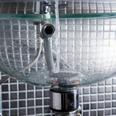 Glass sink with Hair Catcher Drain Protectors Bundle For Bathtubs And Sinks Keeps Drains Flowing Smoothly Clog Free No Mess