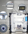 DIY 3D Printer Enclosure Kit For A1 Unassembled Sealing Design with air filter, built-in LED light, and touch switch details