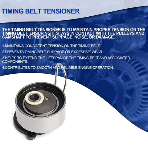 Honda Civic Timing Belt Kit With Water Pump And Gaskets Including Valve Cover Gasket For 2001 To 2005 1.7L VTEC D17A 16V timing belt tensioner