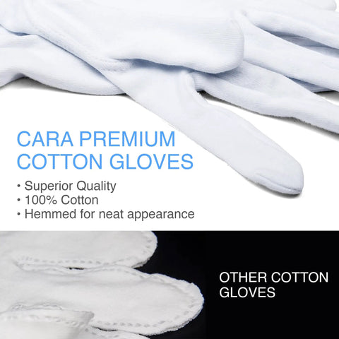 Moisturizing Eczema Cotton Gloves Large Pack 24 Pairs For Hand Care Hypoallergenic Ultra Comfy Fit Aids Cream Ointment Absorption