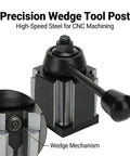 Wedge Type Tool Post Boring Holder For CNC Machining In High Speed Steel with Quick Change and Easy Swap mechanism