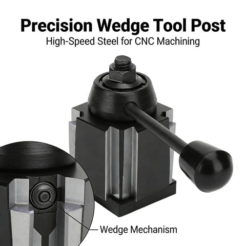 Wedge Type Tool Post Boring Holder For CNC Machining In High Speed Steel with Quick Change and Easy Swap mechanism