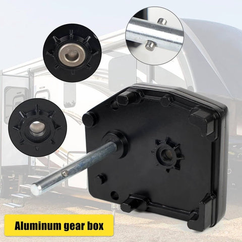Go To Fifth Wheel Landing Gear Box Replacement For RV Universal Mount 276602 179015 Compatible With Lippert Venture Atwood Pac Rim Stromberg Carlson Gearbox