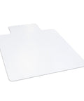Clear Office Chair Mat For Low Pile Carpet With Lip 20 By 10 Lip 36 By 48 Inches Smooth Top Surface Cleated Backing Grips Carpet Protects Floors
