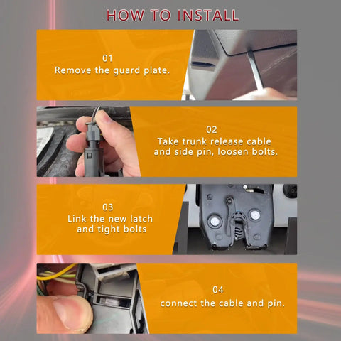 How to install Heavy Duty Liftgate Latch Trunk Lock Actuator with step-by-step instructions for GM vehicles.
