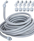 Coiled Three Quarter Inch Twenty Five Feet Liquid Tight Conduit Kit With Five Straight And Five Angle Fittings, Flexible for Outdoor