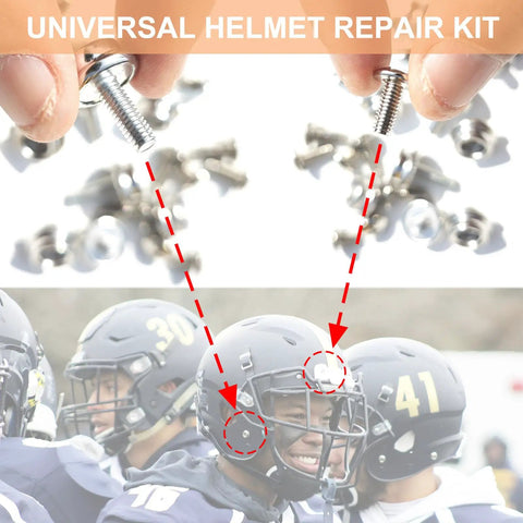 All In One Helmet Visor Screws Kit For Baseball Hockey Football And Softball Face Masks Replacement Hardware Pack demonstrated