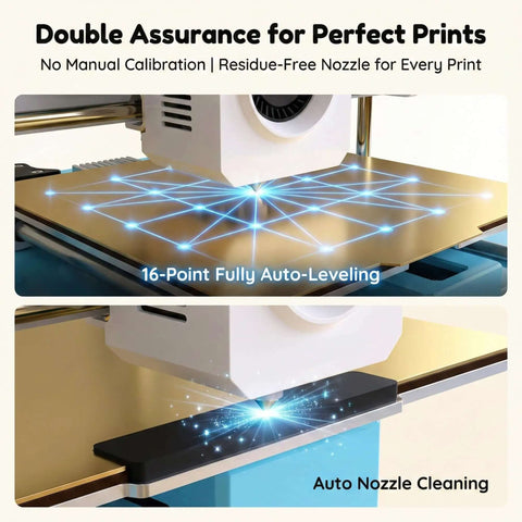 Kid Friendly 3D Printer For Beginners With Auto Leveling And High Speed Printing Direct Drive Extruder PLA And TPU Compatible