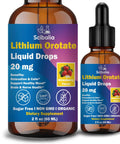 Lithium Orotate Liquid Drops 20mg 11 In 1 Mood Boost Formula With NAC Magnesium Ashwagandha L Theanine Vitamin D3 B6 B12 bottle