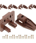 Components of 5 Sets Drawer Slide Replacement Kit With Rollers For Dresser Drawers, heavy duty plastic guides, easy install