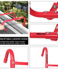 Emergency Fire Escape Ladder For Three Story Homes With Anti Skid Rungs Portable Quick Deploy 25 Foot Window Ladder hooks