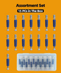 Top Rated Furniture Cam Lock Screws And Connectors M6 X 40mm Zinc Plated Steel Build For No Sweat Diy Repairs and Solid Wood Assembly Kits With Serious Grip On Any Home Repair Job, 15 piece assortment set in a box.
