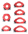 Hella Precise Router Corner Jig Radius Template Set R10 To R60 Heavy Duty Aluminum guides R10 to R60 for woodworking projects.
